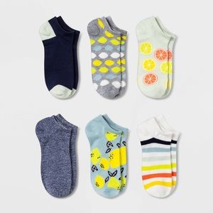 Xhilaration Low-Cut Socks, Womens Size 4-10, 6 Pairs, Nwt